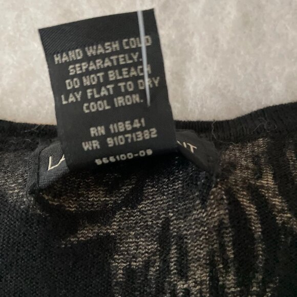 NWT Lane Bryant Womens Black Gold Peacock Feather Embroidery Cardigan Size 18/20 - Picture 4 of 8